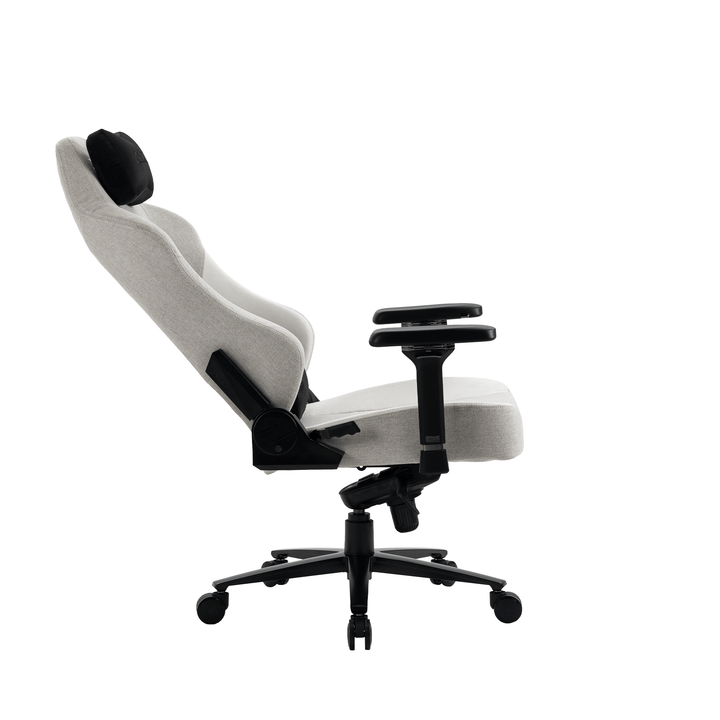 Saturn Mk-2 Gaming Chair (Fabric/Light Grey) Zenox