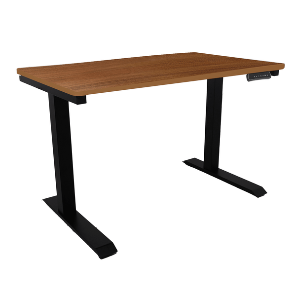 Zenox Ergonomics Office Desk Pro v.2 (Height-Adjustable) (Mahogany)