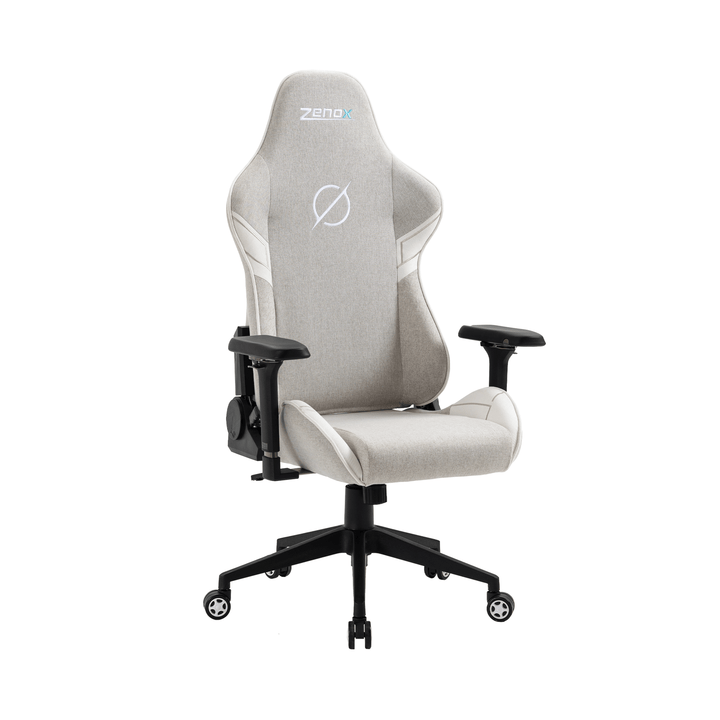 Saturn Mk-2 Gaming Chair (Fabric/Light Grey) Zenox