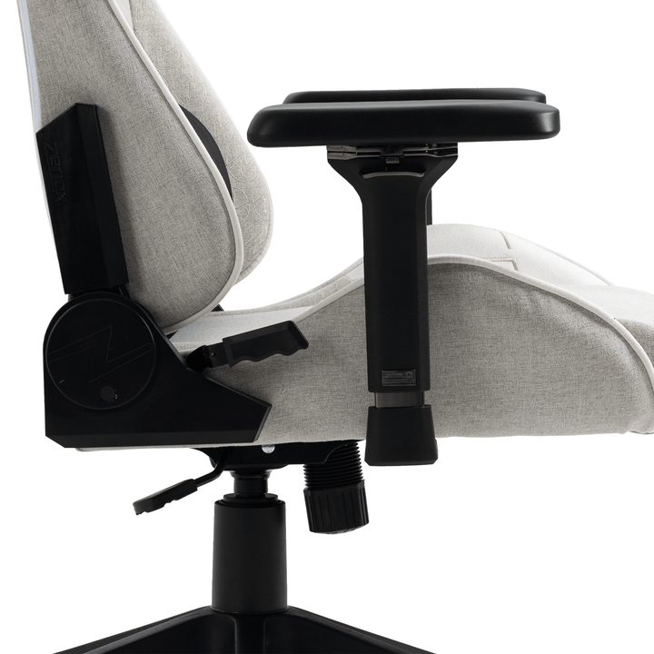 Saturn Mk-2 Gaming Chair (Fabric/Light Grey) Zenox