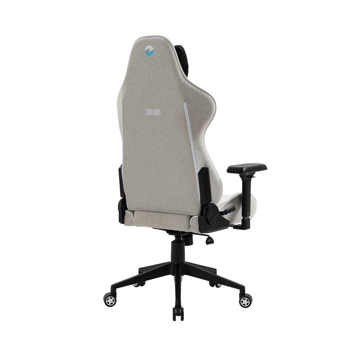 Saturn Mk-2 Gaming Chair (Fabric/Light Grey) Zenox