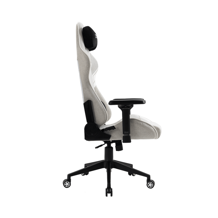 Saturn Mk-2 Gaming Chair (Fabric/Light Grey) Zenox