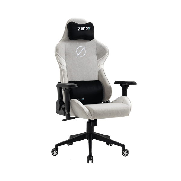Saturn Mk-2 Gaming Chair (Fabric/Light Grey) Zenox