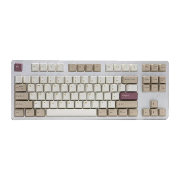 Tai-Hao - Shell Sand Beach - Doubleshot ABS/138keys/(104+26 ADD ON+ 8Key UK ISO)/Double Shot Keycap/1 Key Puller