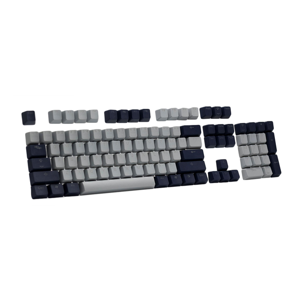 Tai-Hao - Cool Grey/Navy - Doubleshot PBT/132 Keycaps/2 Keys Puller