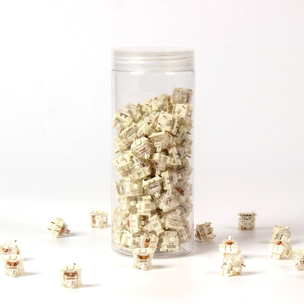 Gateron G Pro 2.0 Switch - White (Two-Stage Spring) (110 pcs)
