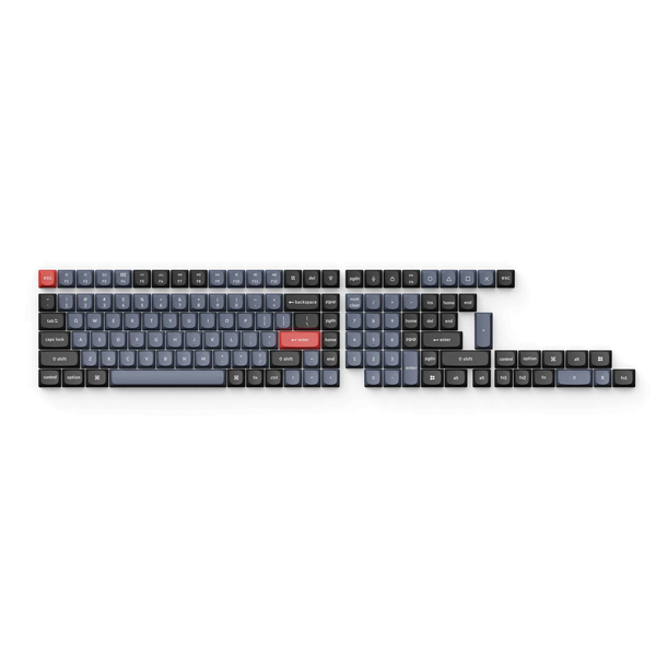 Keychron Double Shot PBT OSA Full Set Keycap Set(134 Keys) - Black and Grey
