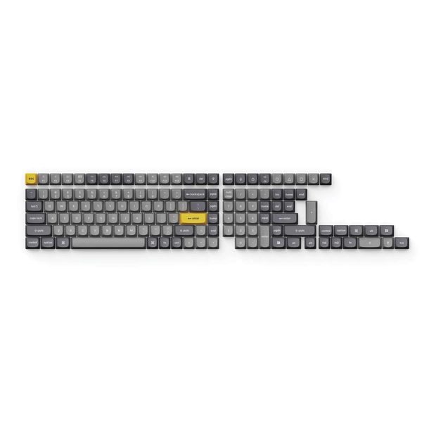 Keychron Double Shot PBT OSA Full Set Keycap Set(134 Keys) - Light and Dark Grey